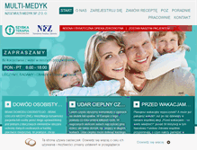Tablet Screenshot of multi-medyk.pl